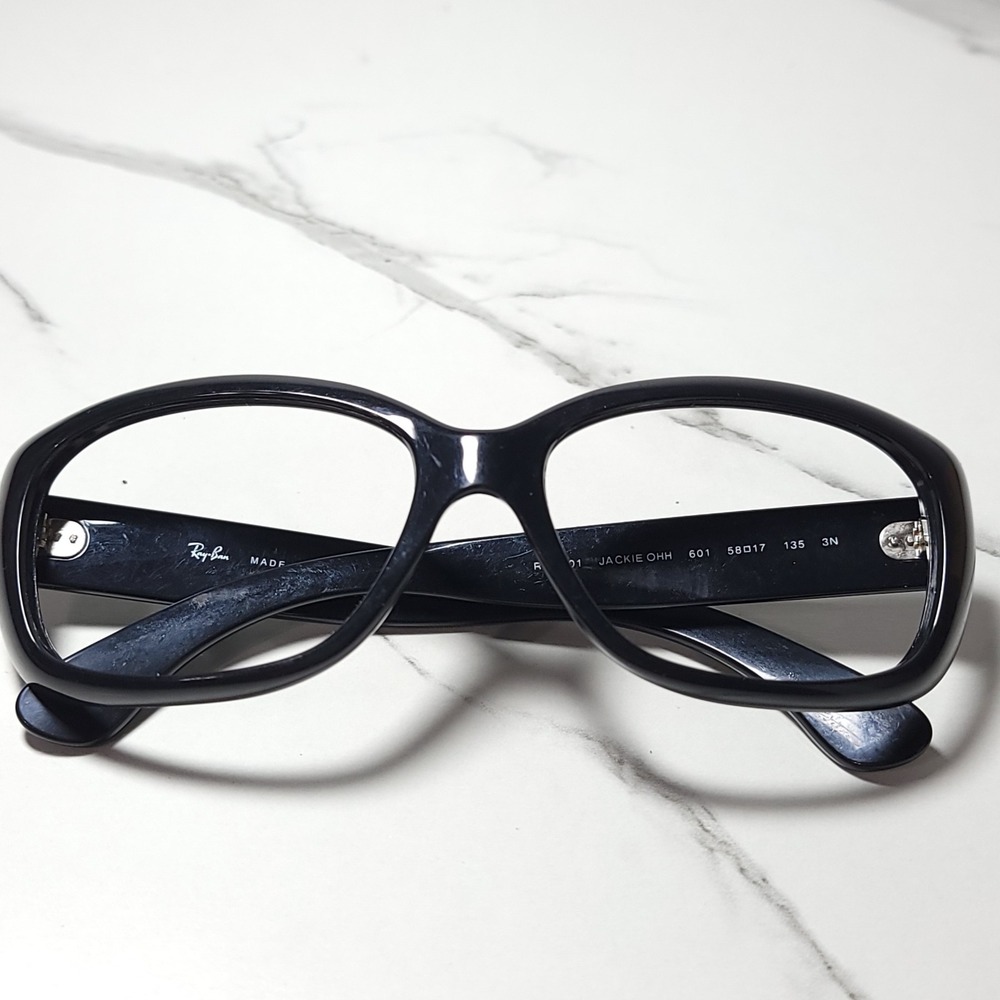 Ray-Ban Jackie Ohh RB4101 601 Black Sunglasses Frames Only 58-17 135 Italy